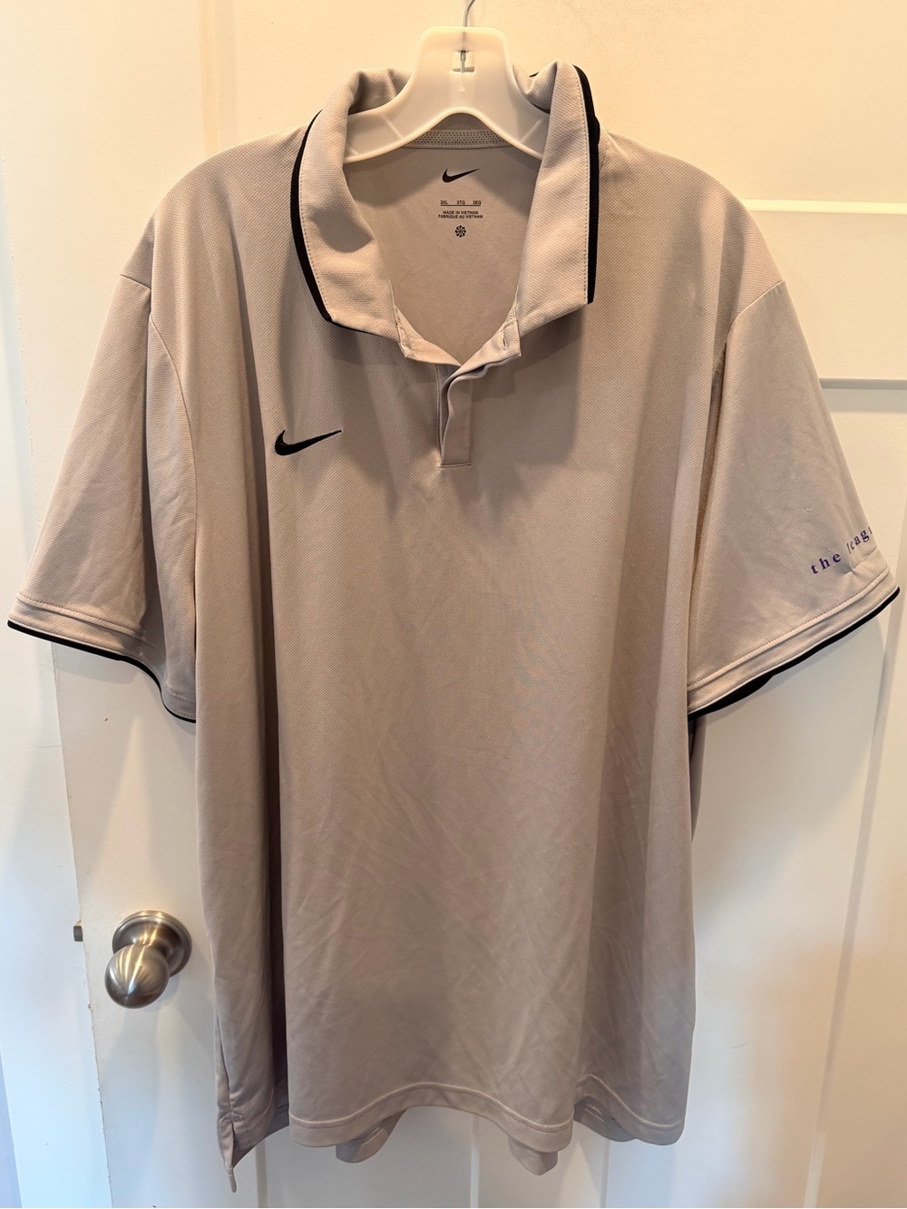 Nike The League Polo Shirt Mens 3XL Gray Performance Golf Athletic Big Tall